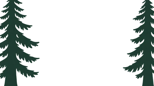 The Near trees layer on its own, flat, with no light or shadow drawn in