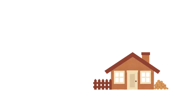 The Cabin layer on its own, flat, with no light or shadow drawn in